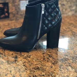 Ivanka Trump black Moto Booties